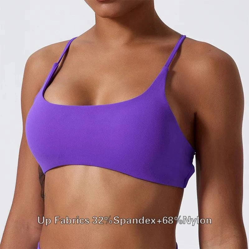 Shop All I Want Purple / S SHOP ALL I WANT Comfortable & Sexy Yoga Bra 🧘‍♀️💪 #FitnessStyle