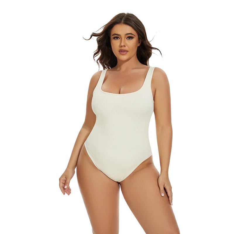 Tummy Control Jumpsuit – Light Control Open Crotch Shapewear Bodysuit 🌟✨