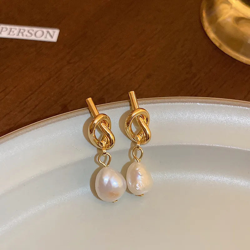 Shop All I Want SHOP ALL I WANT French Gold Pearl Earrings 🌸 #KoreanFashion