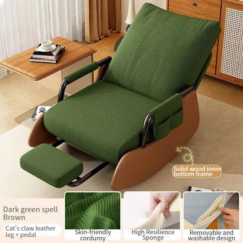 Comfy Folding Rocking Chair with Footrest - Adjustable Lounge ReclinerRelax in style with this Comfy Folding Rocking Chair with Footrest, perfect for your balcony or any outdoor space. This adjustable lounge recliner offers the perfectShop All I WantShop All I WantComfy Folding Rocking Chair