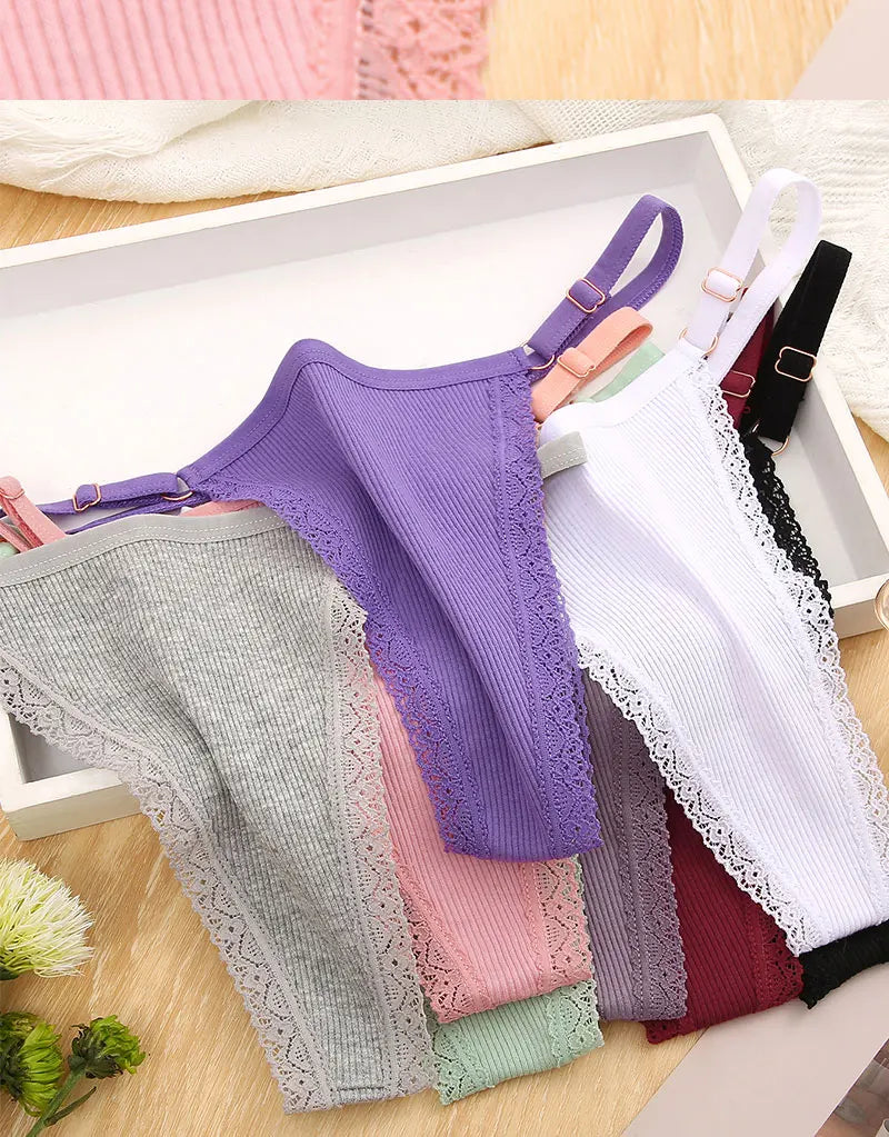 5PCS Sexy G-String Panties Set – Adjustable Cotton Bikini Thongs for Women 💖✨