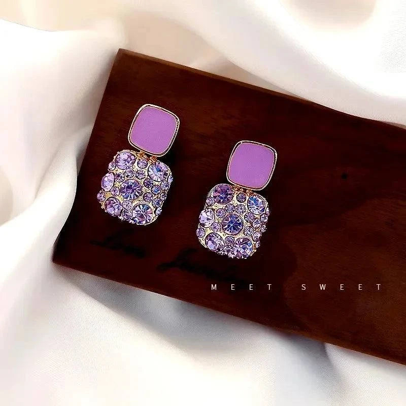 Shop All I Want SHOP ALL I WANT Retro Purple Stud Earrings 💜🌟 #FashionStatement