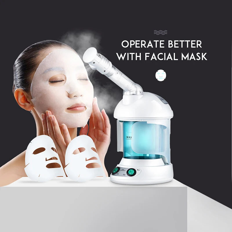 Hot Mist Face Vaporizer – Portable Facial Steamer & Humidifier for Hydrating Skin Care 💧✨