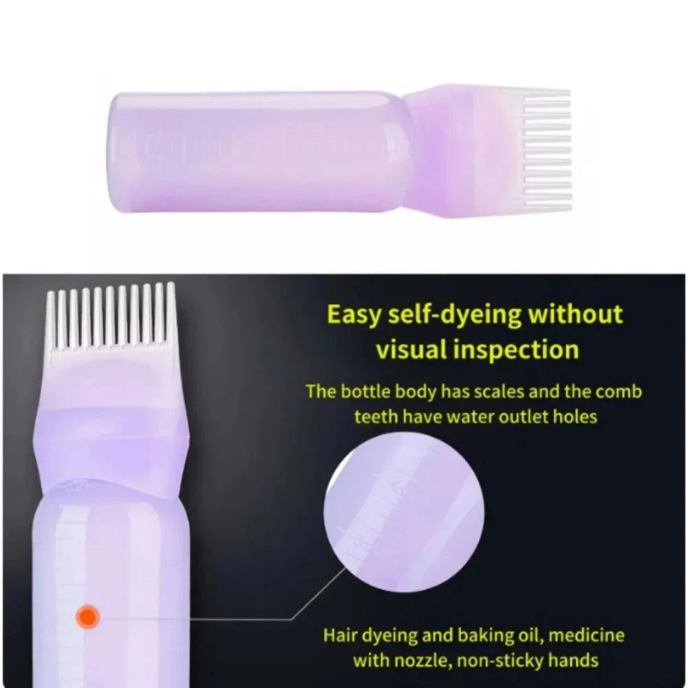 Shop All I Want Shop All I Want 💇‍♀️ 180ML Hair Dye Applicator – Easy, Mess-Free Coloring & Styling with Brush Bottle 🎨