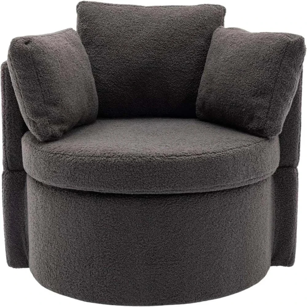 Bucket Chair, Swivel Barrel Accent Chair, Oversized Round Chair with 3Elevate your sitting room designs with this Oversized Swivel Barrel Chair, a perfect fusion of style and functionality for modern home design ideas. This chic bucketShop All I WantShop All I WantBucket Chair, Swivel Barrel Accent Chair, Oversized Round Chair