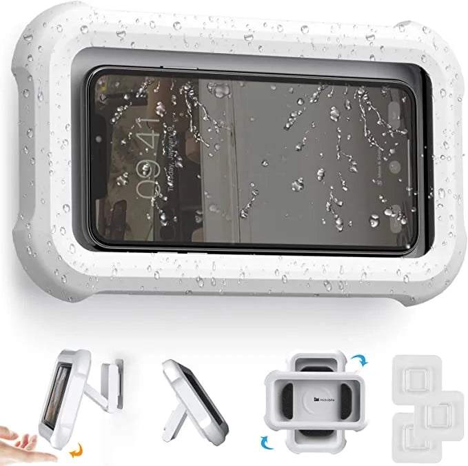 Shop All I Want White / China My Store Waterproof Shower Phone Holder