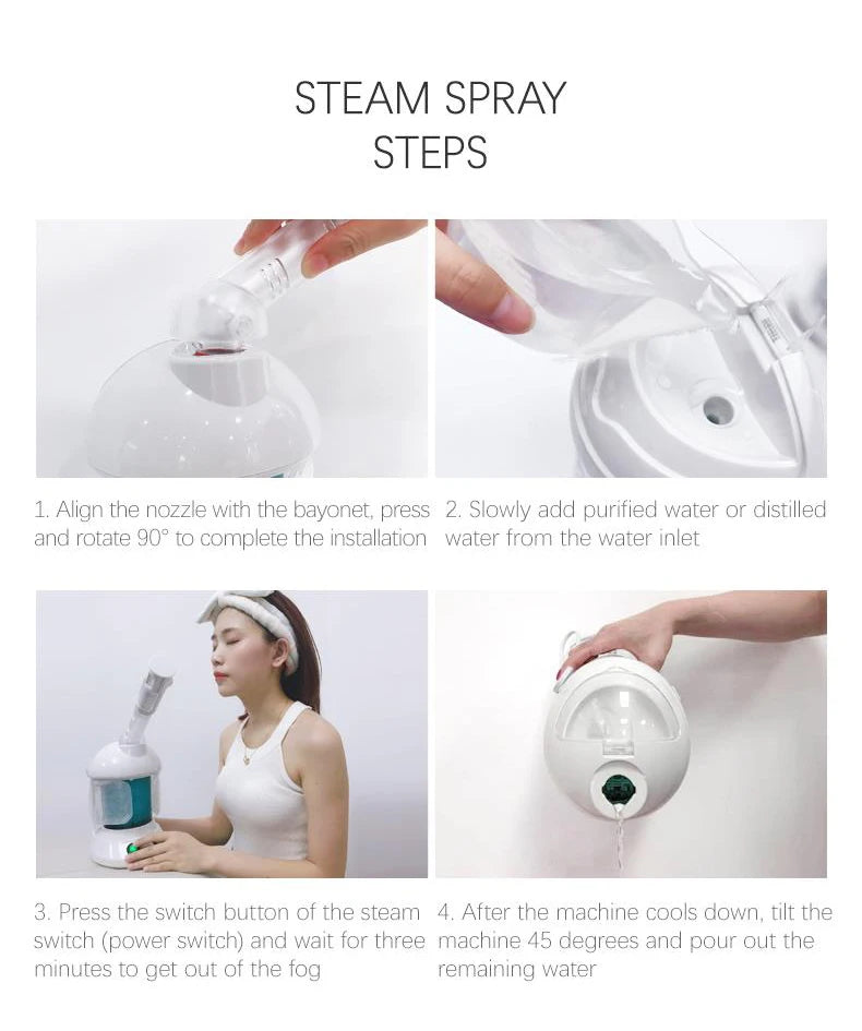 KSKIN Portable Facial Steamer – Custom Hot Sale Ionic Face Mist Spray for Professional Skincare 🌟💧