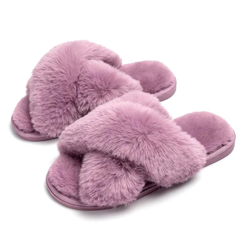 Soft Fuzzy Slippers Soft Plush Slippers - Shop All I Want