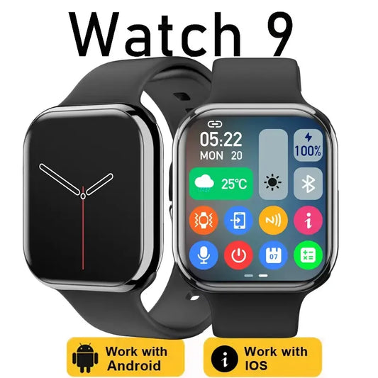 New GPS Smart Watch – Always On Display, Body Temperature Monitoring & BT Call for Apple Watch 9 Series 📱🌍