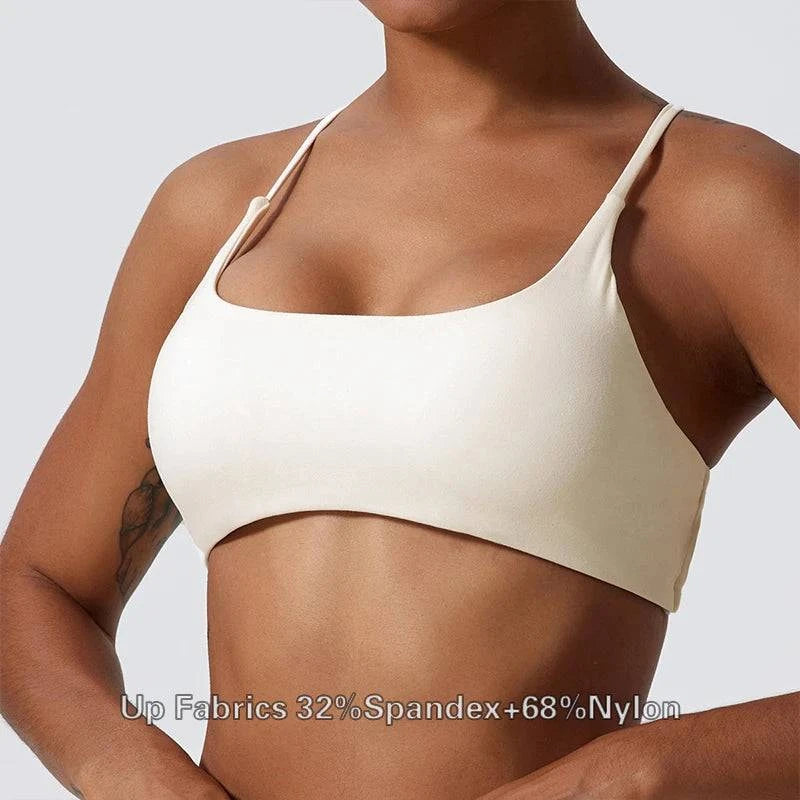 Shop All I Want Ivory / S SHOP ALL I WANT Comfortable & Sexy Yoga Bra 🧘‍♀️💪 #FitnessStyle