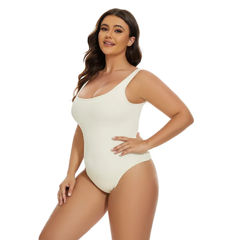 Tummy Control Jumpsuit – Light Control Open Crotch Shapewear Bodysuit 🌟✨