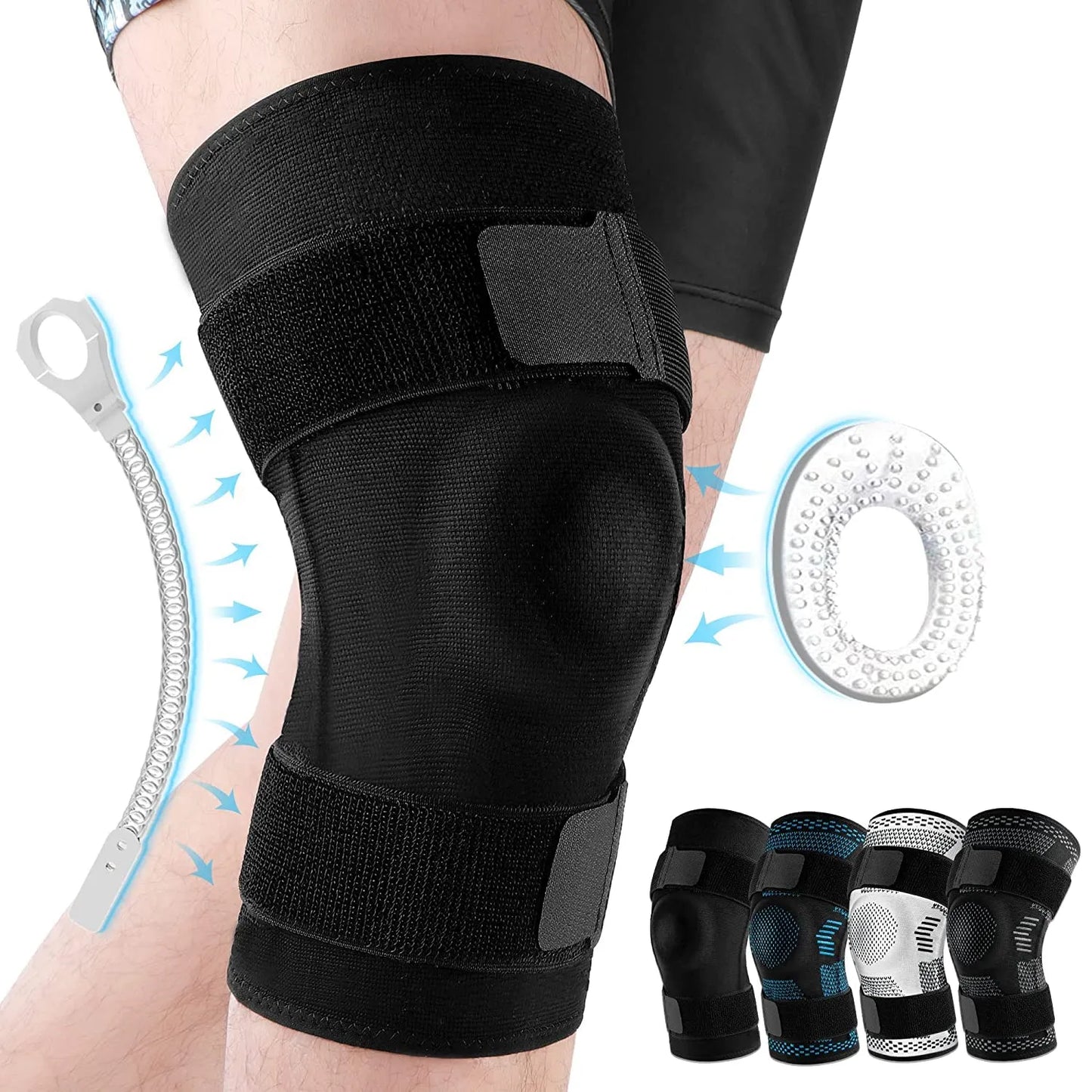 Shop All I Want Black / S SHOP ALL I WANT Knee Support Pads for Injury Recovery🦵🏥💪