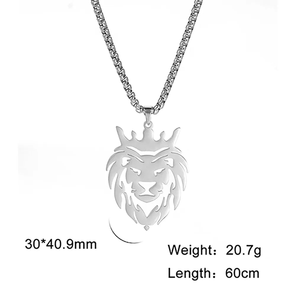 Shop All I Want SHOP ALL I WANT Inner Strength Steel Lion Necklace 🦁🌟