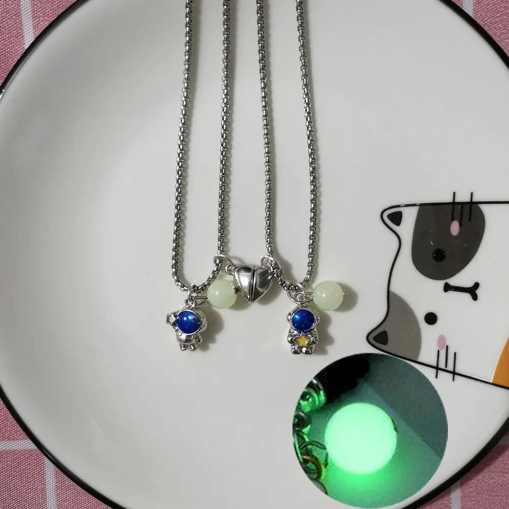 Shop All I Want NC22Y0470-2 SHOP ALL I WANT Glows in the Dark Astronaut Necklace 🌌🚀