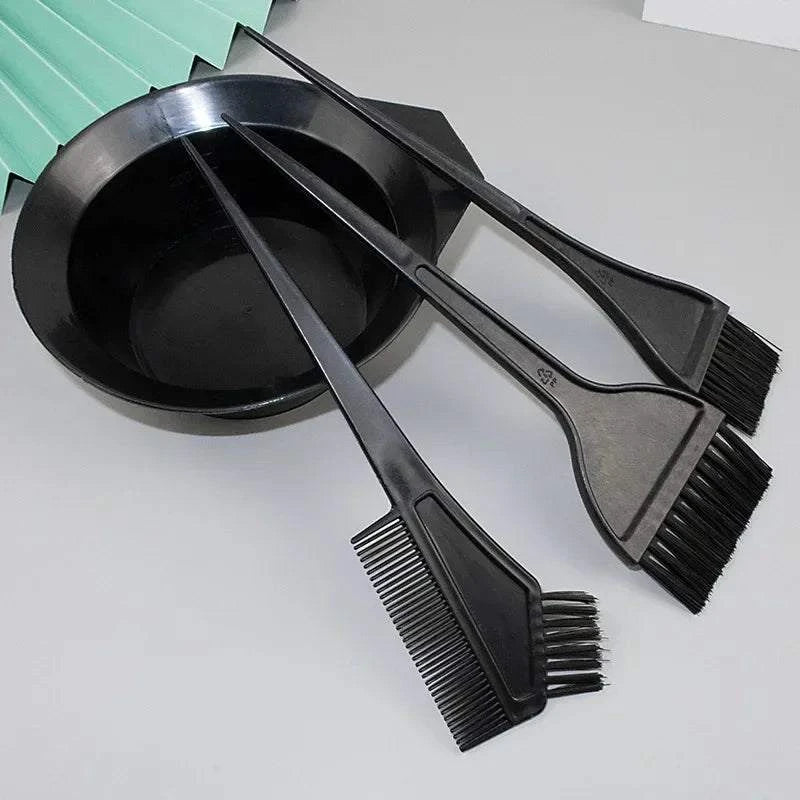 Shop All I Want Shop All I Want 🎨 4pcs Hairdressing Brush & Bowl Set – DIY Hair Coloring & Bleaching Tools for Salon or Home 💇‍♀️