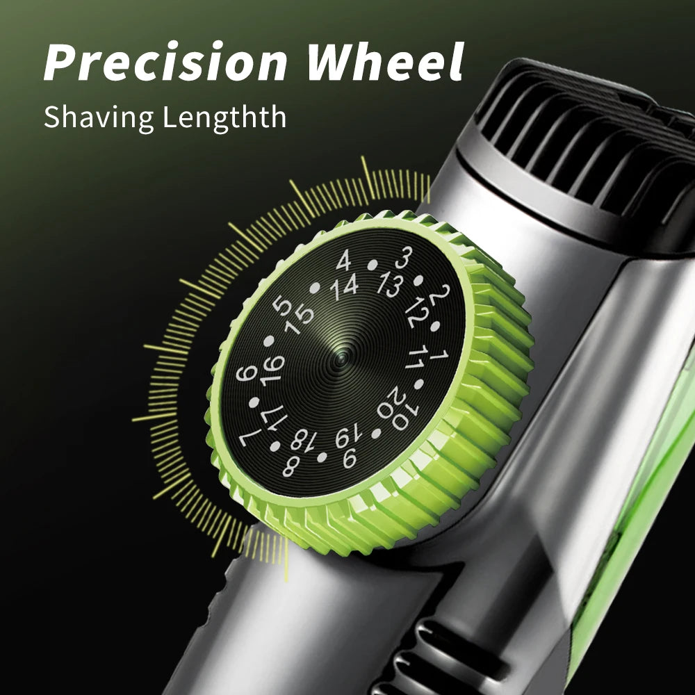 Cordless with Adjustable 20-Length Settings and Vacuum Feature for Effortless Grooming ✂️🔋