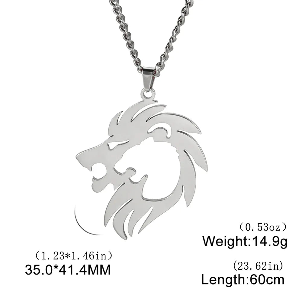 Shop All I Want Steel Lion F SHOP ALL I WANT Inner Strength Steel Lion Necklace 🦁🌟