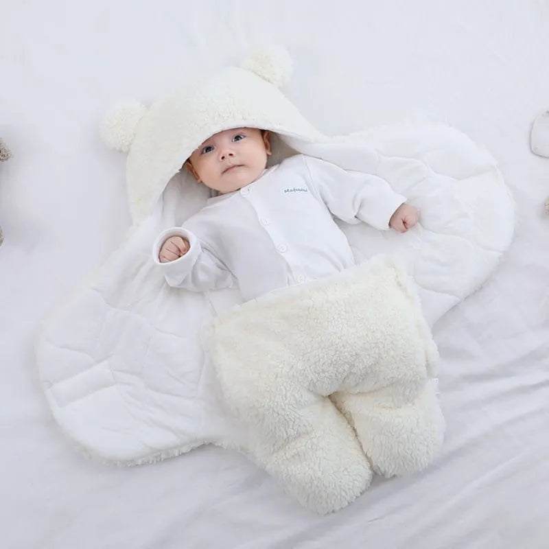 Shop All I Want pure white SHOP ALL I WANT Cute Newborn Baby Blanket 🍼🌟