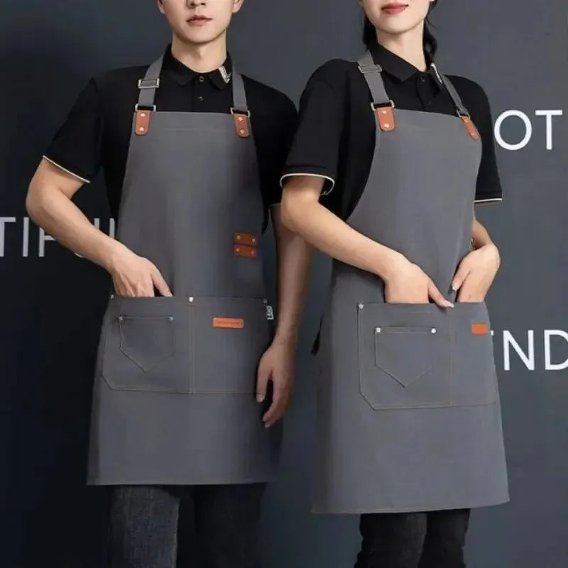 Waterproof Canvas Aprons: Stylish & Functional for Everyone! 👩‍🍳👨‍🍳