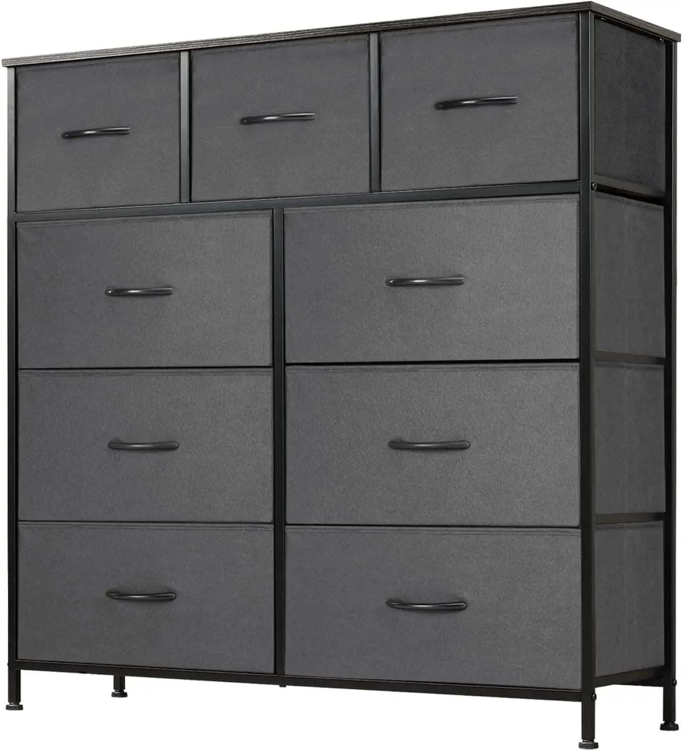 9-Drawer Fabric Dresser for Bedroom | Metal Frame & Wood Top Storage TMaximize your bedroom storage with this sleek 9-Drawer Fabric Dresser. Featuring a metal frame and wood top, this stylish dresser offers ample storage for your clothShop All I WantShop All I Want9-Drawer Fabric Dresser