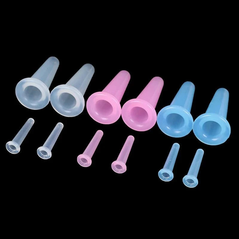 Shop All I Want SHOP ALL I WANT 🌟 4pcs Silicone Cupping Set – Face & Body Massage, Anti-Cellulite Health Therapy Cups 💆‍♀️