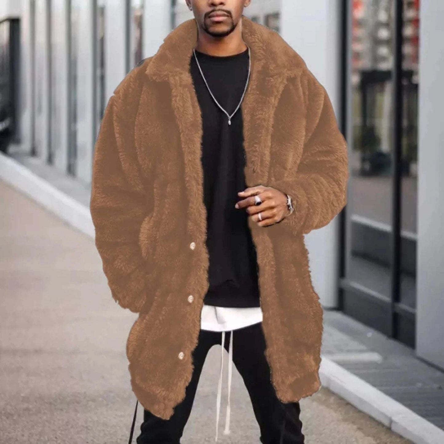 Shop All I Want Khaki / M / CHINA SHOP ALL I WANT Men's Stylish Winter Jacket 🧥❄️