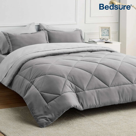 Bedsure Comforter Set, Reversible Queen Bed in a Bag with Comforter, STransform your bedroom with the Bedsure Comforter Set, offering a reversible design that brings versatility and style to your bed. This queen bed-in-a-bag set includShop All I WantShop All I WantBedsure Comforter Set, Reversible Queen Bed