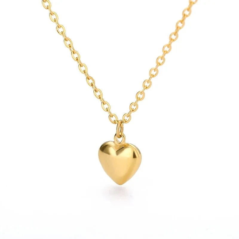 Shop All I Want N02060G / CHINA SHOP ALL I WANT Stainless Steel Heart Necklace 🌹💖 #FashionJewelry