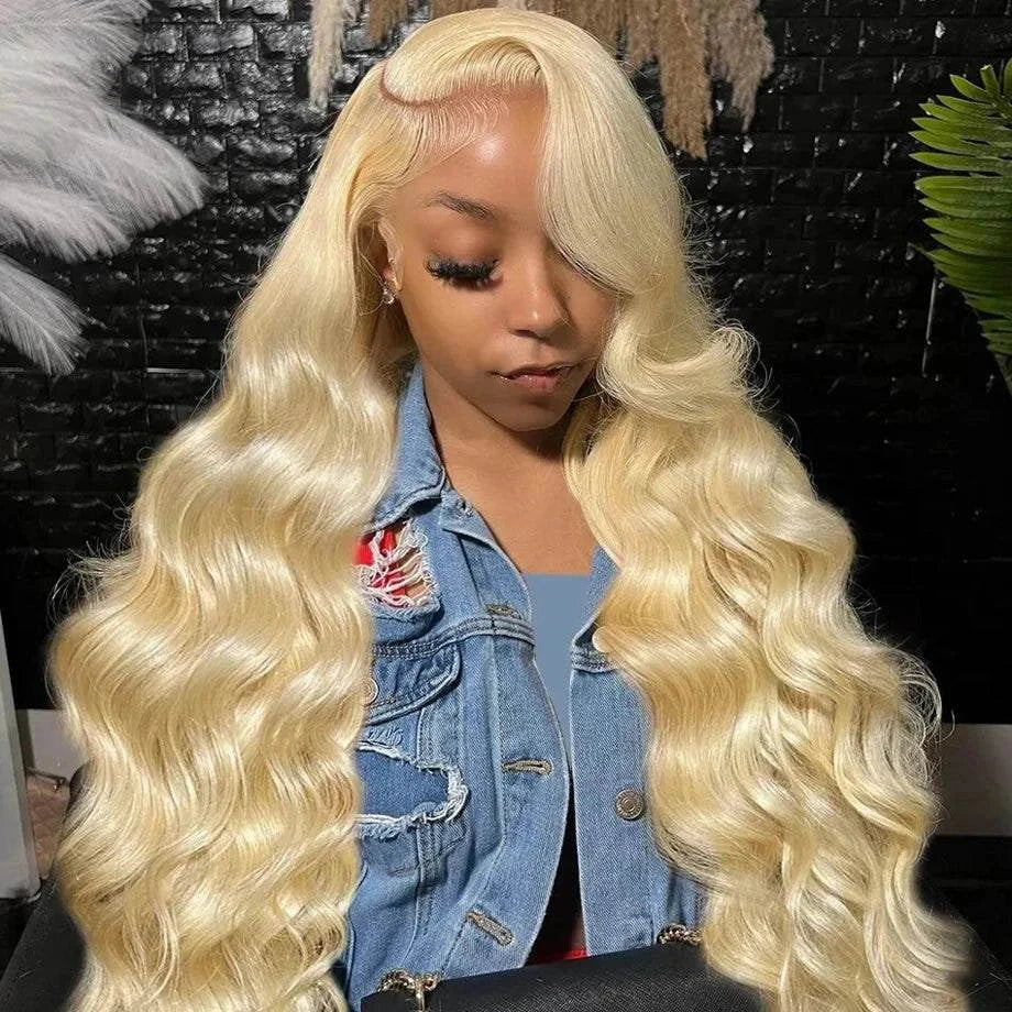 Shop All I Want Shop All I Want 💁‍♀️ 30-38" Honey Blonde Lace Frontal Wig – 13x6 Body Wave ✨