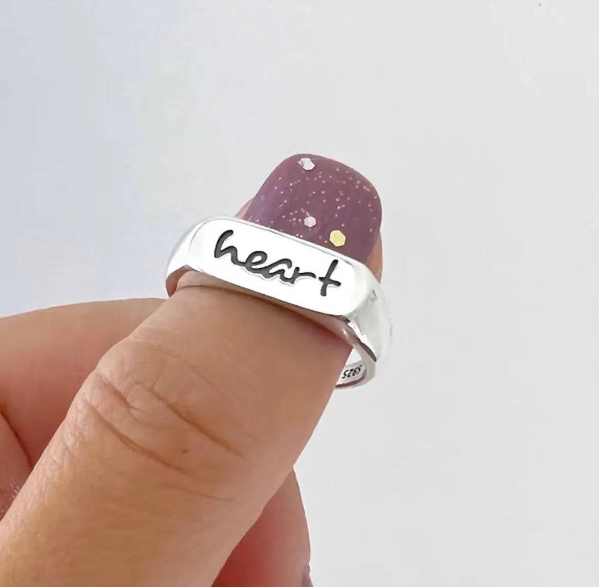 Shop All I Want BTSP707-2 / Resizable SHOP ALL I WANT Sterling Silver Ring