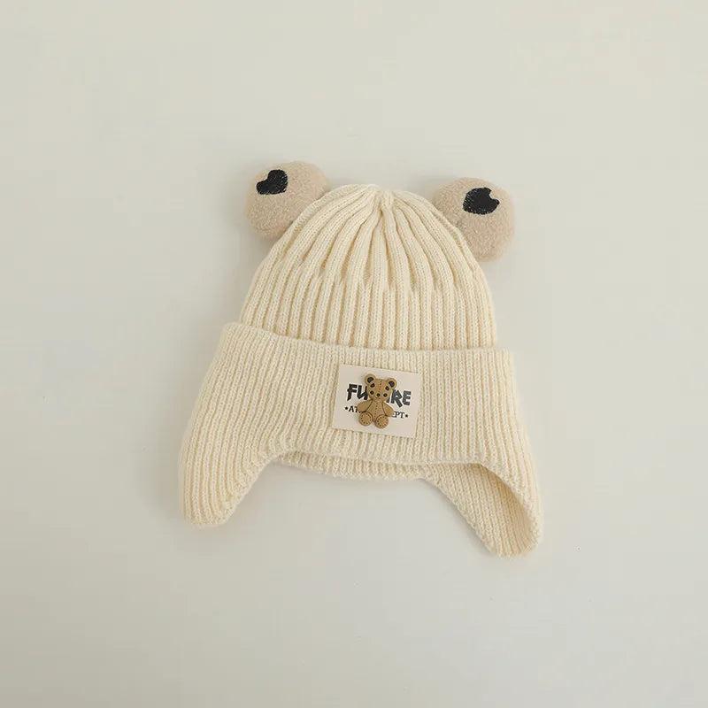 Shop All I Want Style2 B(46-52cm) SHOP ALL I WANT Cute Cartoon Bear Baby Beanie Cap 🐻👶