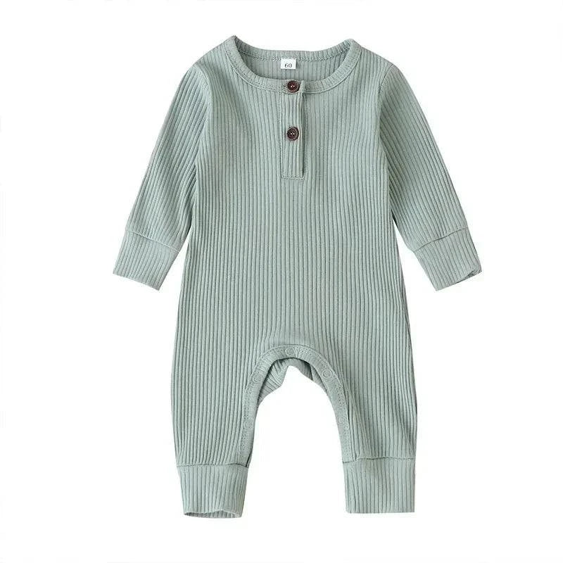 Shop All I Want Green / 3-6months Shop All I Want 🌸 Cozy Cotton Romper: Perfect for Spring & Autumn!