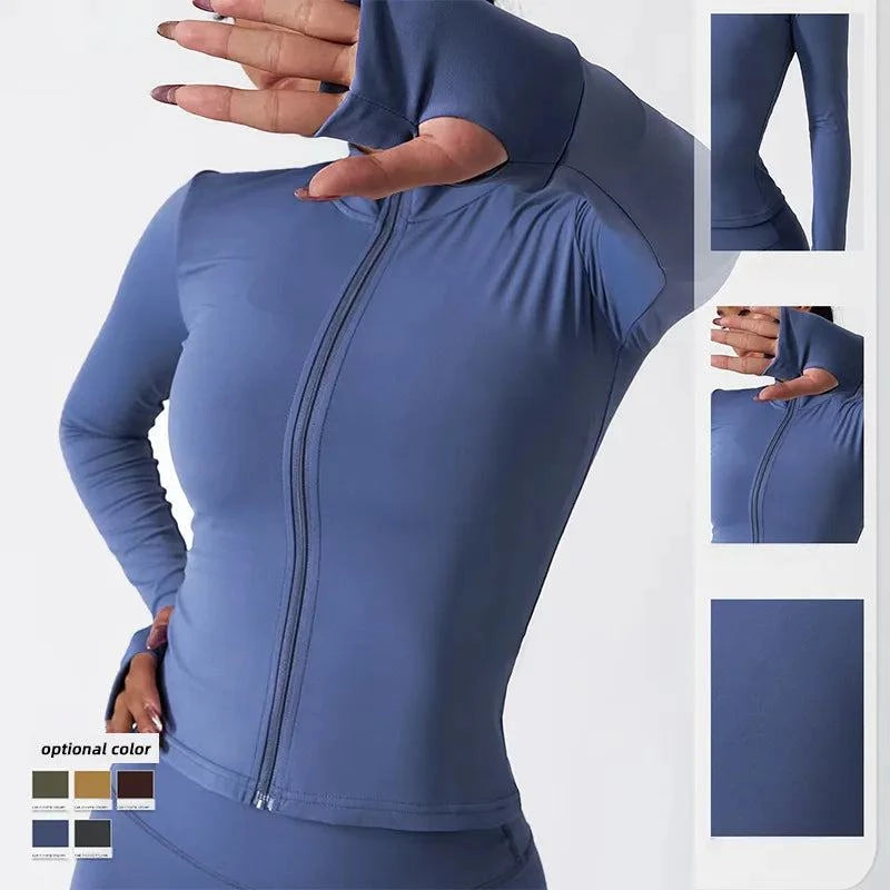 Shop All I Want SHOP ALL I WANT Newest Zipper Long Sleeve Yoga Set 🧘‍♀️💪 #Sportswear