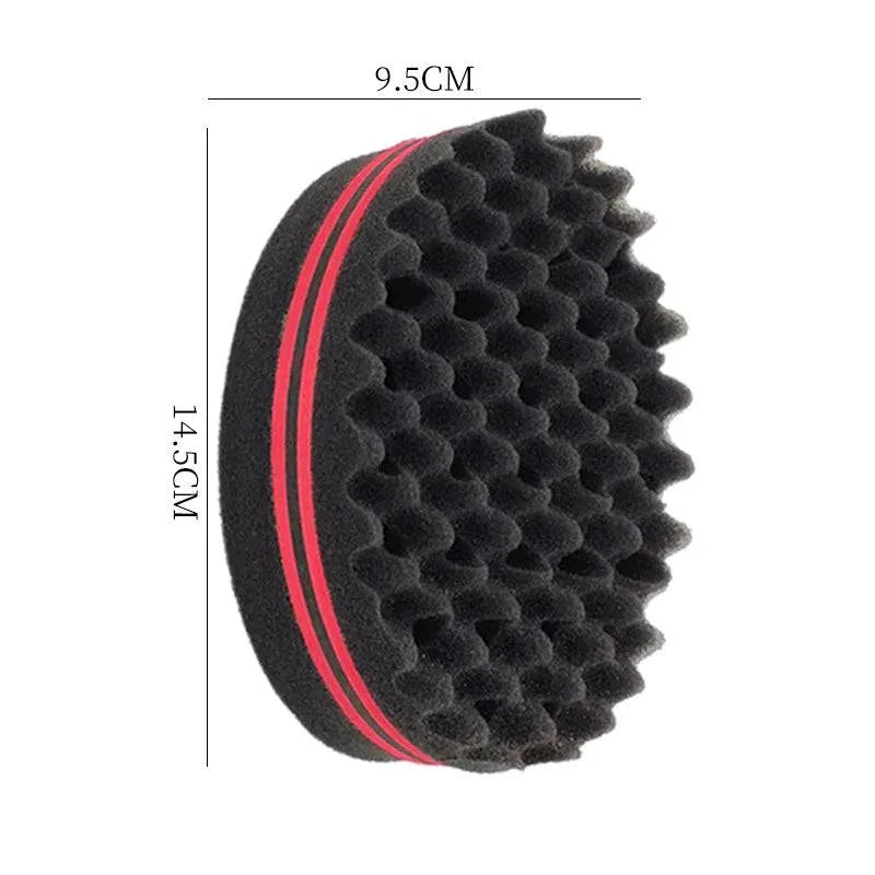 Shop All I Want Shop All I Want 💇‍♂️ Hair Brush Sponge for Dreads – Double-Sided Metal Pick, Big Holes, Breathable Perm Styling Brush 🌟