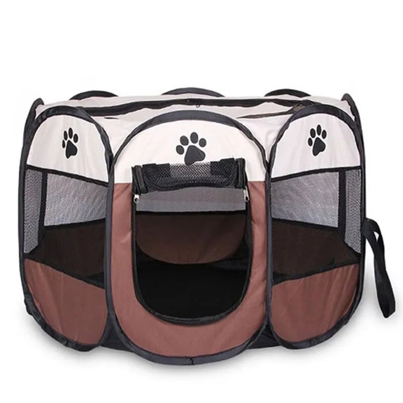 Shop All I Want 73x73x43cm / White curry SHOP ALL I WANT Foldable Outdoor Pet Tent/Kennel