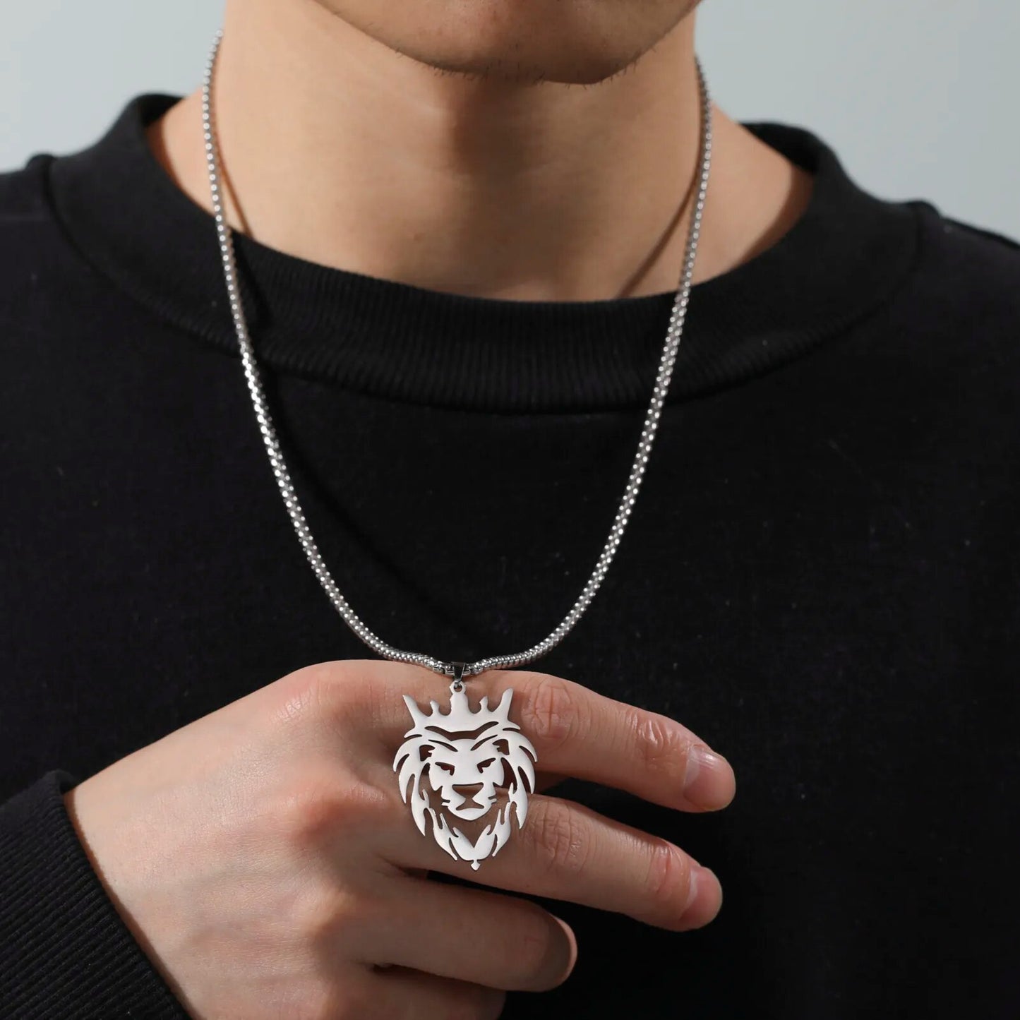 Shop All I Want SHOP ALL I WANT Inner Strength Steel Lion Necklace 🦁🌟