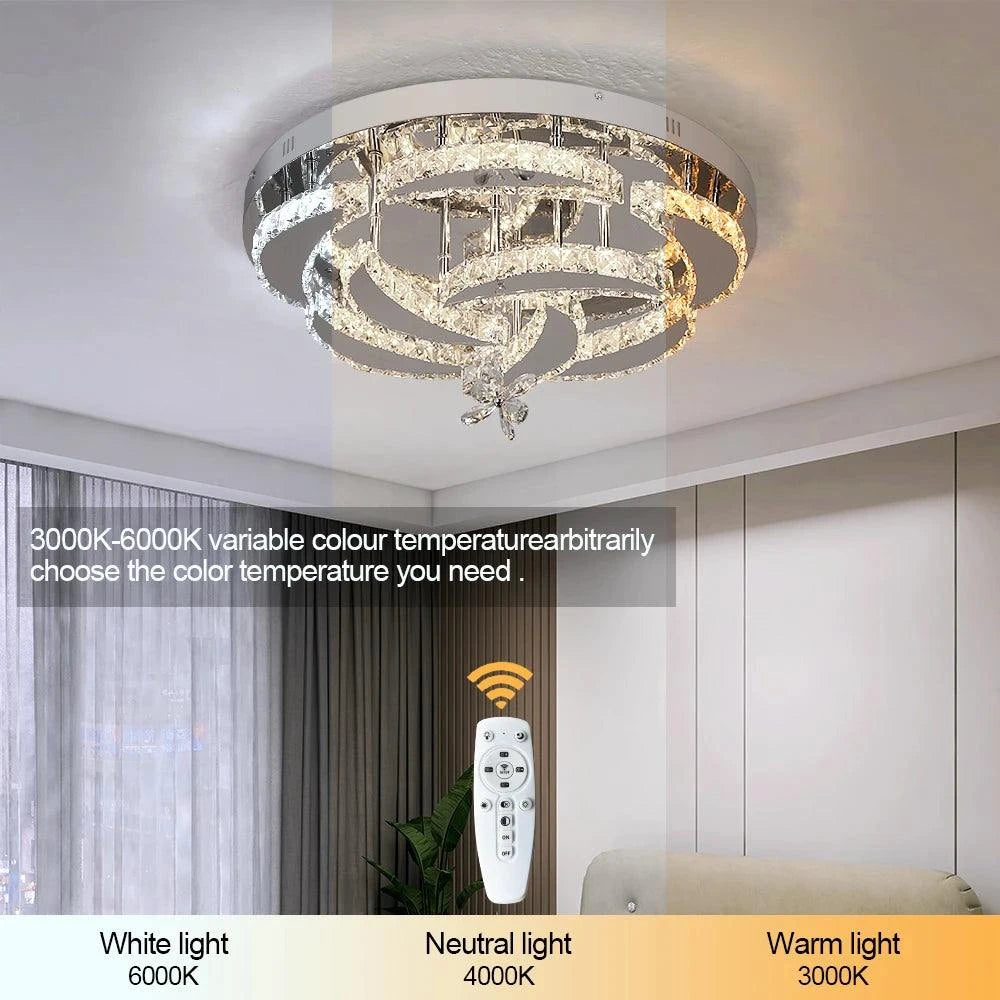 Chandelier Ceiling LampElevate your home decor with this stunning Modern Crystal LED Chandelier Ceiling Lamp. Crafted with crystal body material and a polished finish, this lamp is the perShop All I WantShop All I WantChandelier Ceiling Lamp