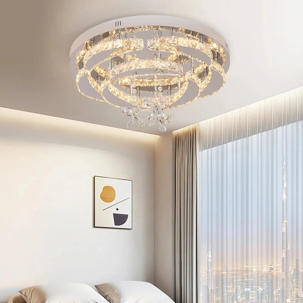 Chandelier Ceiling LampElevate your home decor with this stunning Modern Crystal LED Chandelier Ceiling Lamp. Crafted with crystal body material and a polished finish, this lamp is the perShop All I WantShop All I WantChandelier Ceiling Lamp