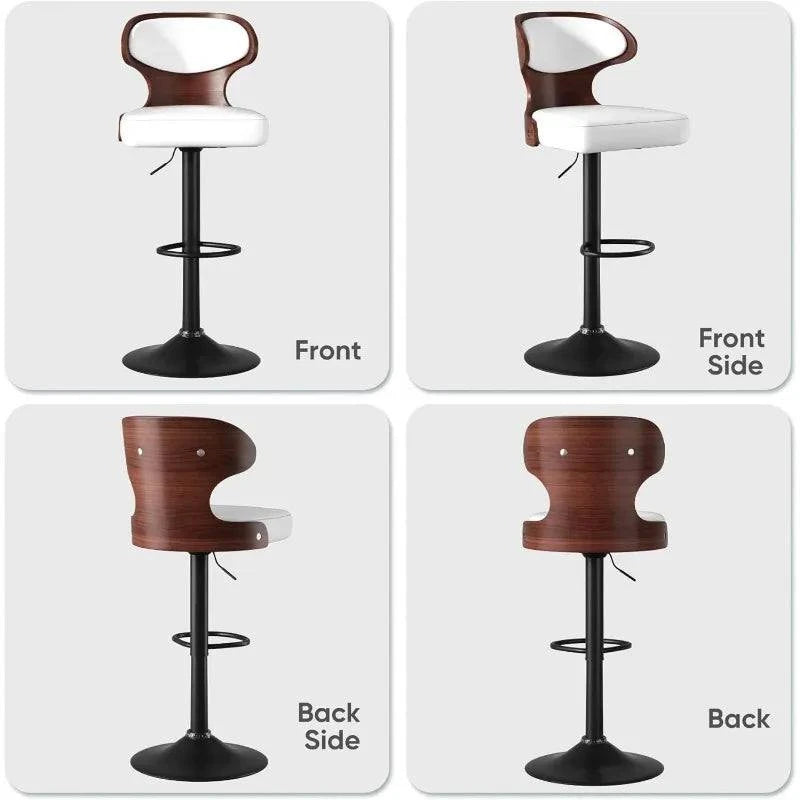 Bar Stools Set of 2, Adjustable Height 24.5-33.5IN, Bentwood Swivel wiAdd a touch of elegance and comfort to your home bar or kitchen with this stylish set of adjustable bar stools. Featuring a sleek bentwood design, each stool swivelsShop All I WantShop All I Want2, Adjustable Height 24