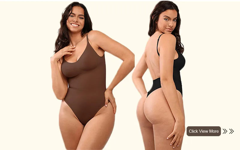 Tummy Control Jumpsuit – Light Control Open Crotch Shapewear Bodysuit 🌟✨