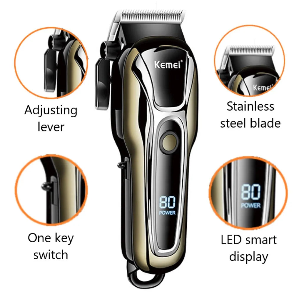 Electric Hair Trimmer | Wireless Clipper for Men’s Professional Hair Cutting ✂️