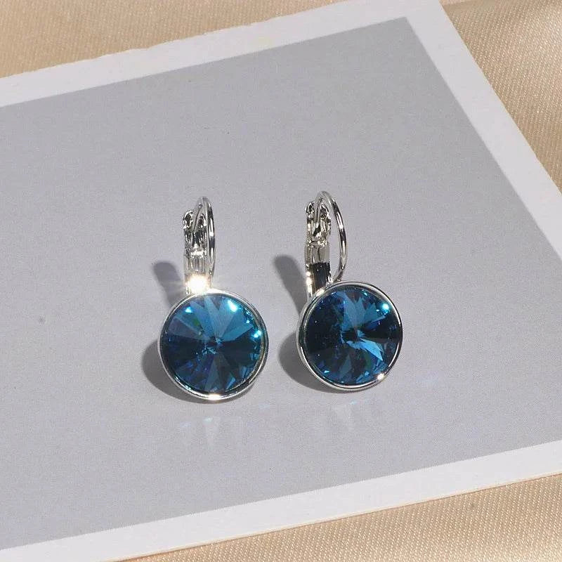 Shop All I Want Blue Crystal SHOP ALL I WANT Trendy Korean Crystal Earrings 💎🎁 #StatementJewelry