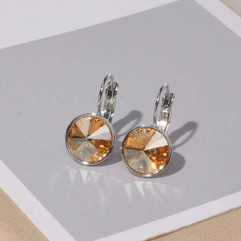 Shop All I Want Champagne Crystal SHOP ALL I WANT Trendy Korean Crystal Earrings 💎🎁 #StatementJewelry