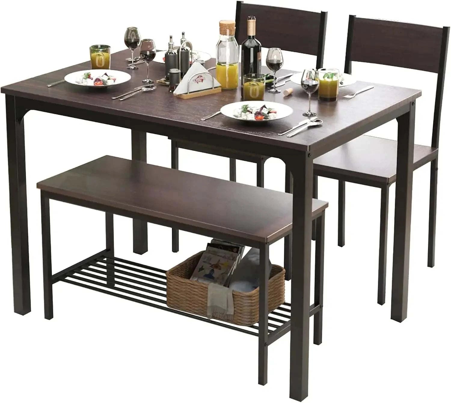 4-Piece Dining Table Set for Small Space - 43.3" Kitchen Table with ChTransform your dining area with the 4-Piece Dining Table Set for Small Space. Perfect for modern home design ideas, this compact set features a 43.3" kitchen table wShop All I WantShop All I Want4-Piece Dining Table Set