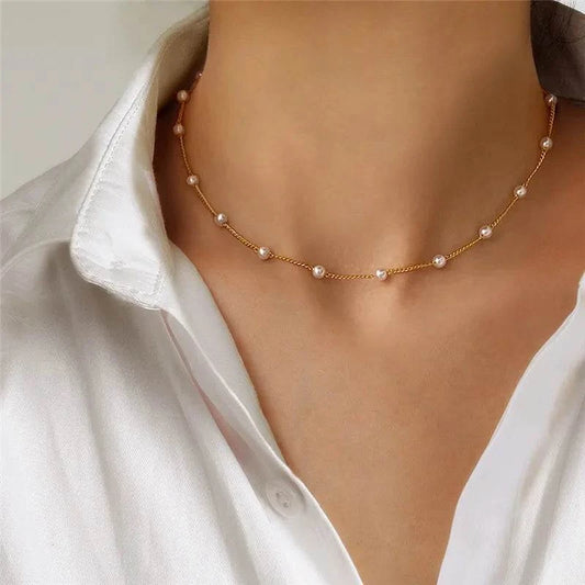 Shop All I Want SHOP ALL I WANT Kpop Pearl Choker Necklace 🌟📿