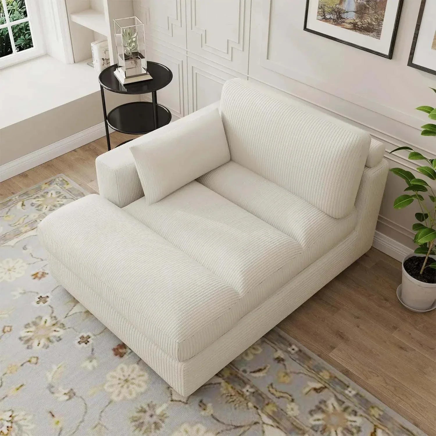 White Comfy Lounge Chair  Shop All I Want Comfy Chaise Lounge Chair with Armrest & Cushion - Upholstered ReclineRelax in style with the Comfy Chaise Lounge Chair, designed for ultimate comfort and relaxation. Featuring armrests and a plush cushion, this upholstered recliner soShop All I WantShop All I WantArmrest & Cushion - Upholstered Recliner Sofa 🛋️🌟