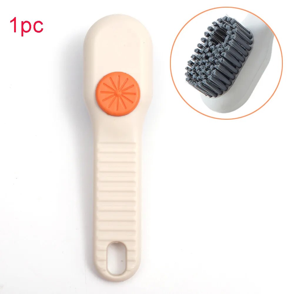 Shop All I Want Beige-- 1pc SHOP ALL I WANT Automatic Liquid Dispensing Cleaning Brush