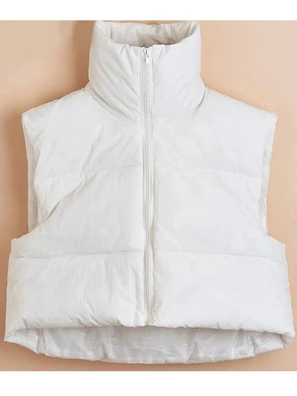 Shop All I Want White / L SHOP ALL I WANT Elegant Down Vest -Cozy elegance 🏖️