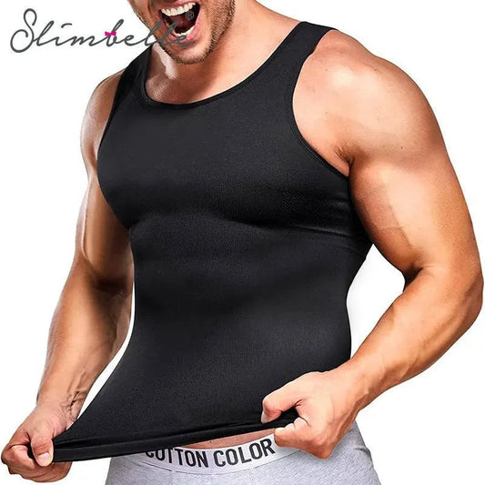 Shop All I Want Shop All I Want 💪 Men’s Compression Shirt – Slimming Body Shaper Vest, Tummy Control Workout Tank Top, Abs Corset Undershirt 🌟