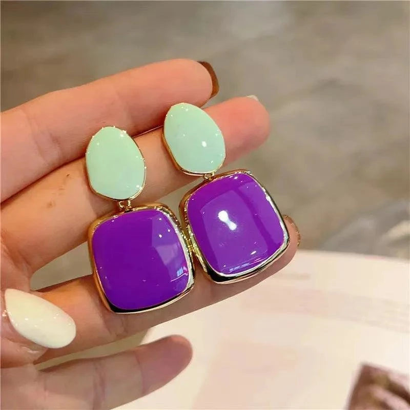 Shop All I Want Color 2 SHOP ALL I WANT Orange-White Glaze Earrings 🔶💎 #KoreanFashion